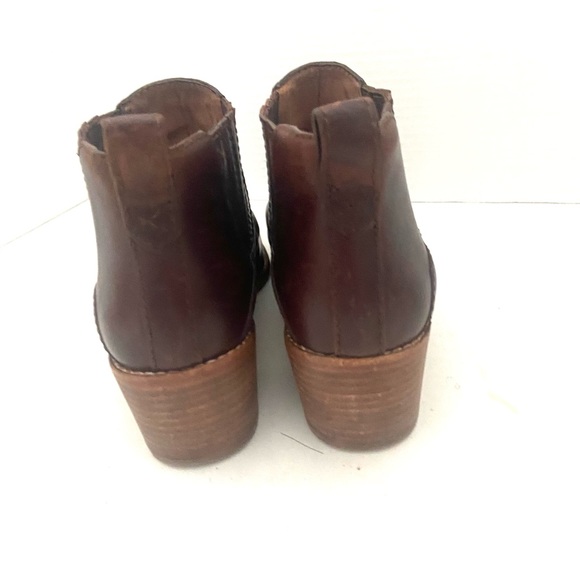 Madewell Womens 7.5 Myles Ankle Boot Leather Booties Point Toe Distressed Style - Picture 5 of 7